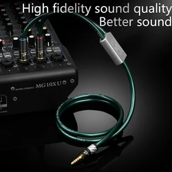 ATAUDIO HiFi Balanced 4.4 to Dual 6.35mm TRS Cable 6N OCC 4.4mm Splitter Y to Double 6.5mm Male Audio Cable