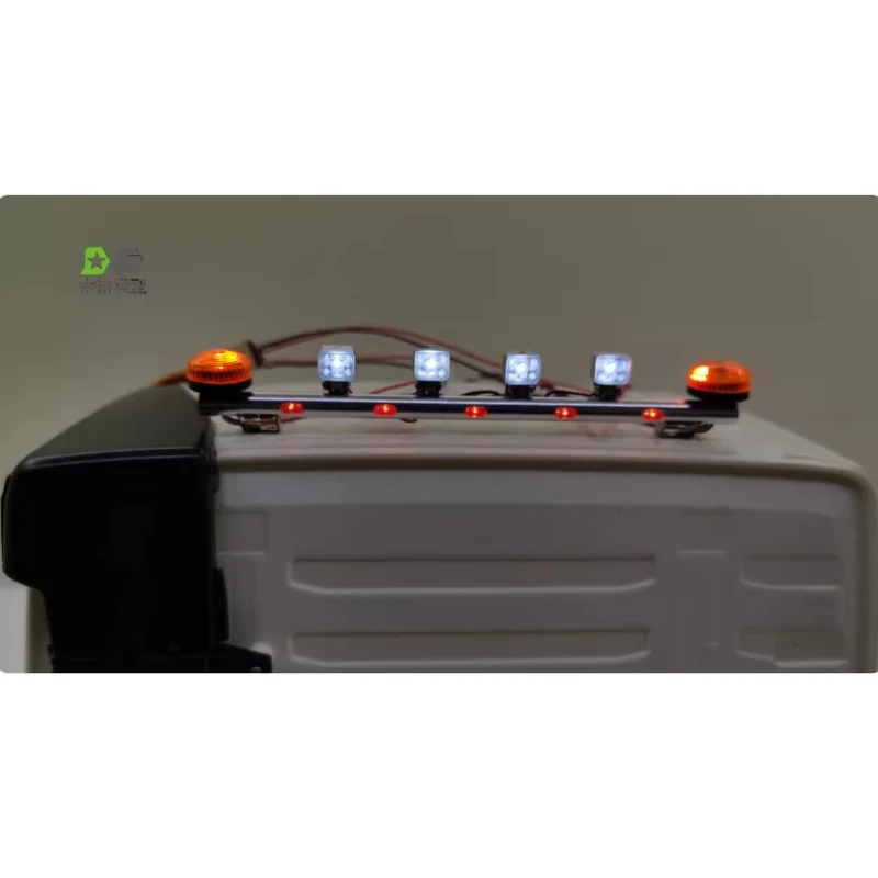 Dige Modell LED Simulations-Metalltechnik-Lichter Scheinwerfer für 1/14 Tamiya RC Truck Auto für VOLVO FH16 56360 DIY-Teile Spielzeug – Detail 4