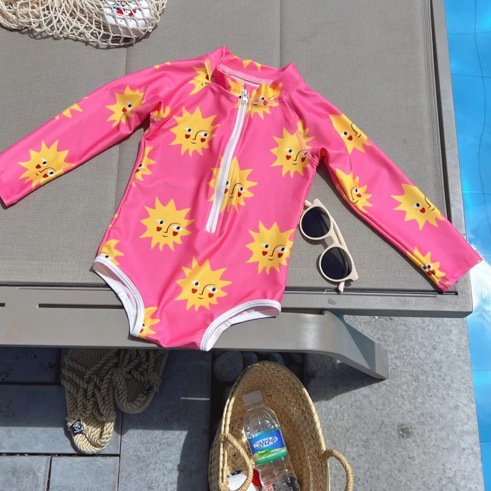 

Baby Girl Swimming Wear Kids One Piece Swimsuit Little Girl Swimwear Child Beach Vocation Swimming Suit Toddler Girls Ages 2-9 Y