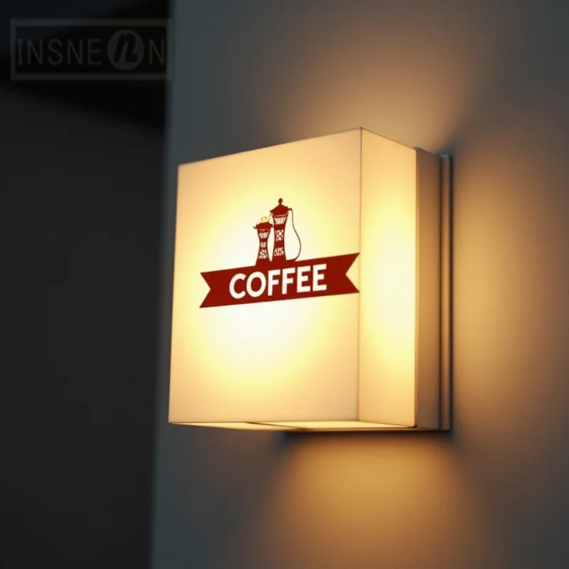 Custom LED Light Box Business Sign Waterproof Acrylic Double Sided Storefront Wall Hanging Illuminated Advertising Signage