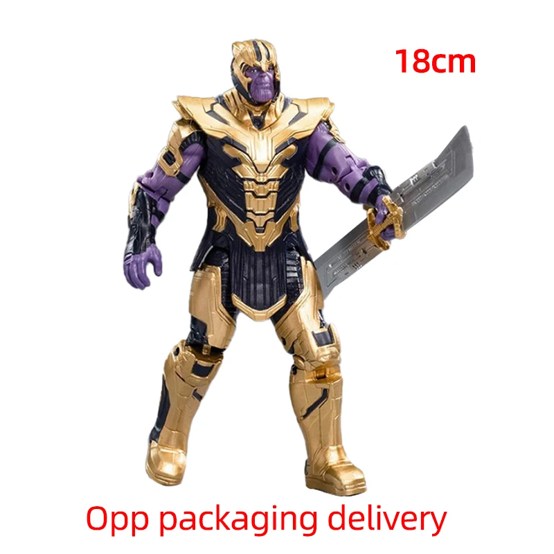 Originele 18 cm Avengers Figuur ZDTDS Speelgoed Legende Ghost Spider Iron Man Hulk Captain Thor Falcon Miles Morales Thanos War Machine