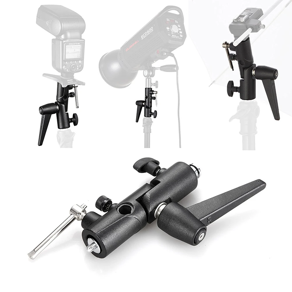 

Flash Holder Bracket for Lighting St Umbrella Swivel 1 4 Inch 3 8 Inch Screw Fit Tripod Durable Plastic Outdoor Photography