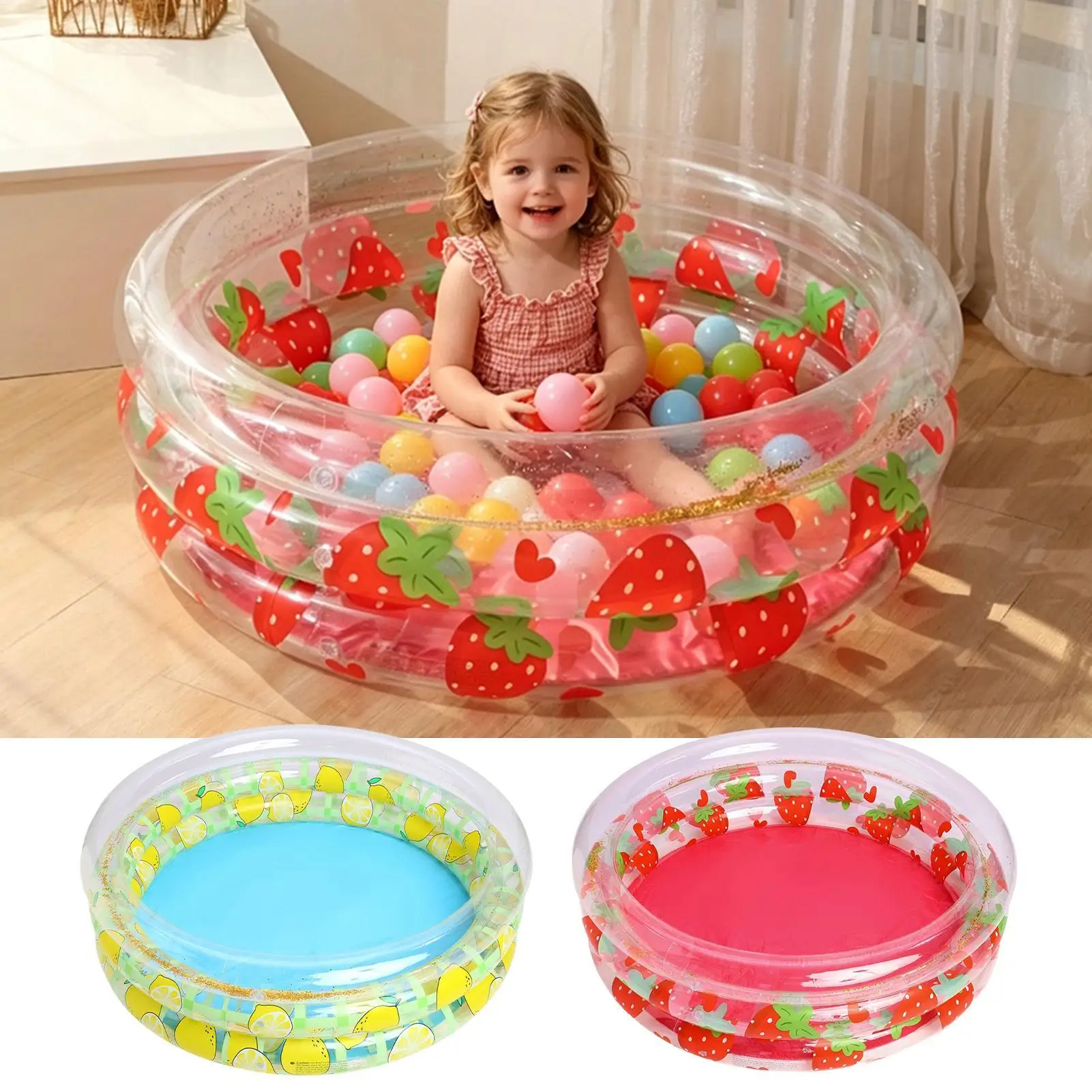 Circular inflatable pool Inflatable Kids Pool Round Inflatable Cute Swimming Floats Kids Pool Shining inflatable swimming pool