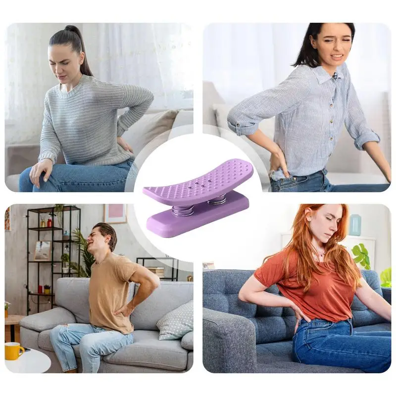 Back Stretcher Lower Back Pain Relief Device Back Cracker Back Massager Lumbar Support Spine Board For Herniated Disc Sciatica