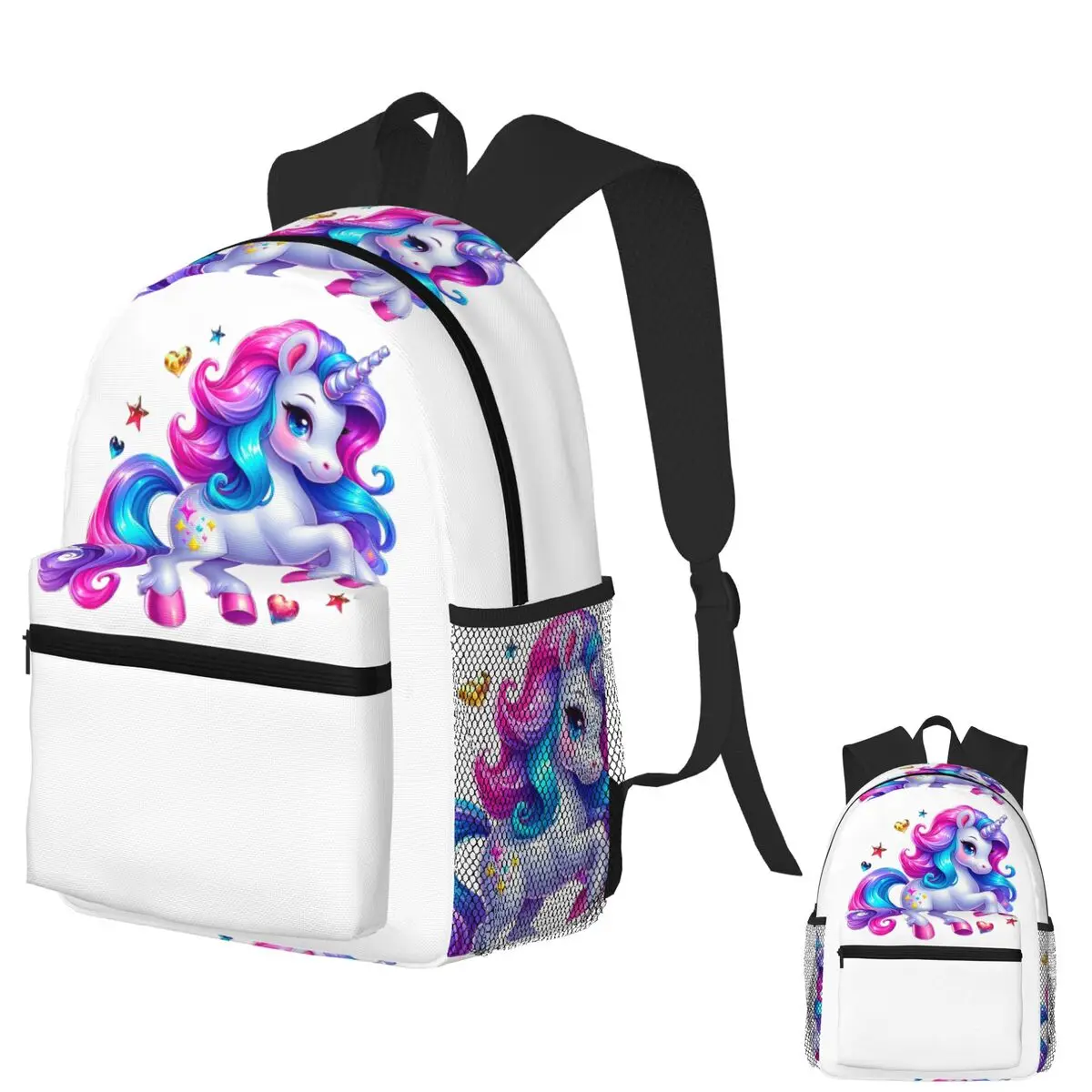 

Cute Unicorn Adorable Charming Student Backpack School Bag Hiking Travel Daypack for Men Women Fashion Bookbag Shoulder Bags