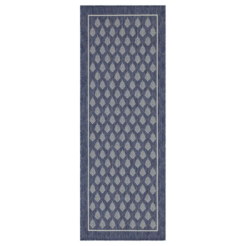

Sunshine GC_HAR2007 Blue 2 ft. 7 in. x 7 ft. 3 in. Indoor/Outdoor Area Rug