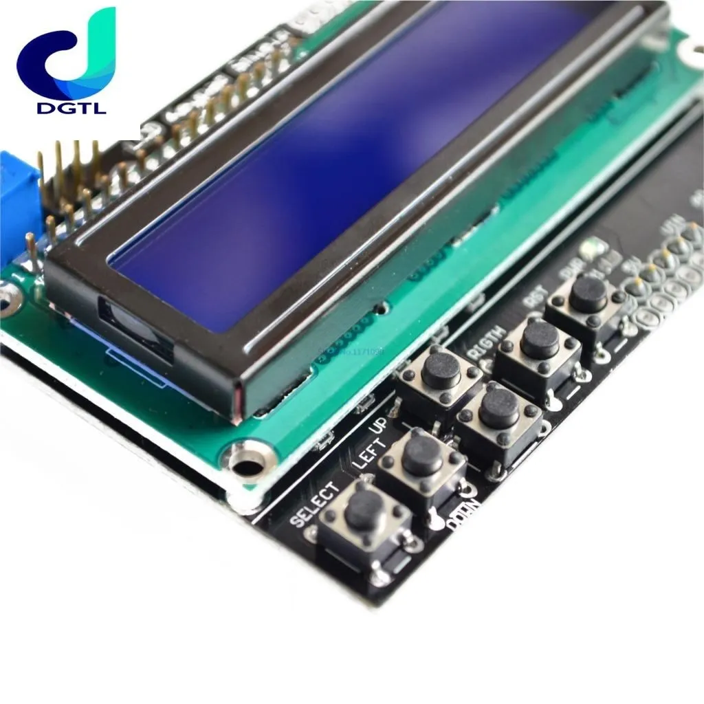 LCD Keypad Shield LCD1602 LCD 1602 Module Display ForArduino ATMEGA328 ATMEGA2560 raspberry pi For UNO blue screen