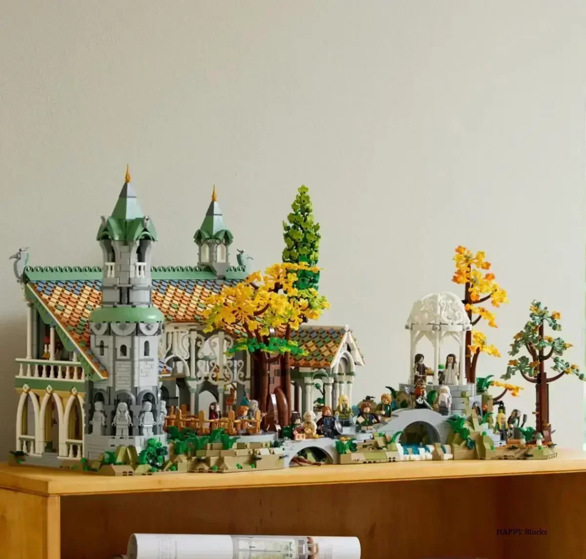 New In Creative Expert Icons Movie Lorded of Rings Rivendell Castle Model Building Blocks Brick 10316 Street View Toys 6167Pcs