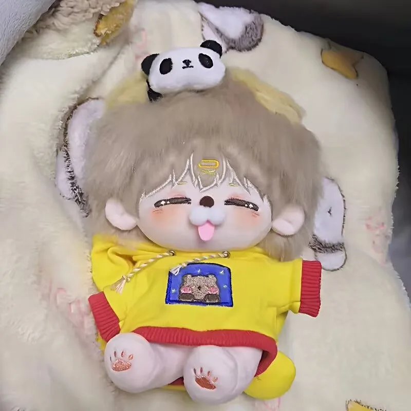 "Nai Lao" 20cm cotton doll without attributes,cute and adorable item, can be transformed into a skeleton doll as a birthday gift