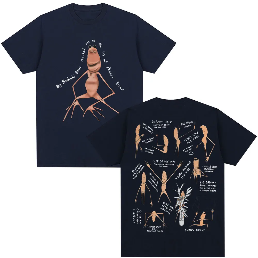 مضحك ماركوس دودة ميمي تي شيرت الرجال النساء الفكاهة الإبداع قصيرة الأكمام المتضخم القطن عادية الجدة تي شيرت الشارع الشهير