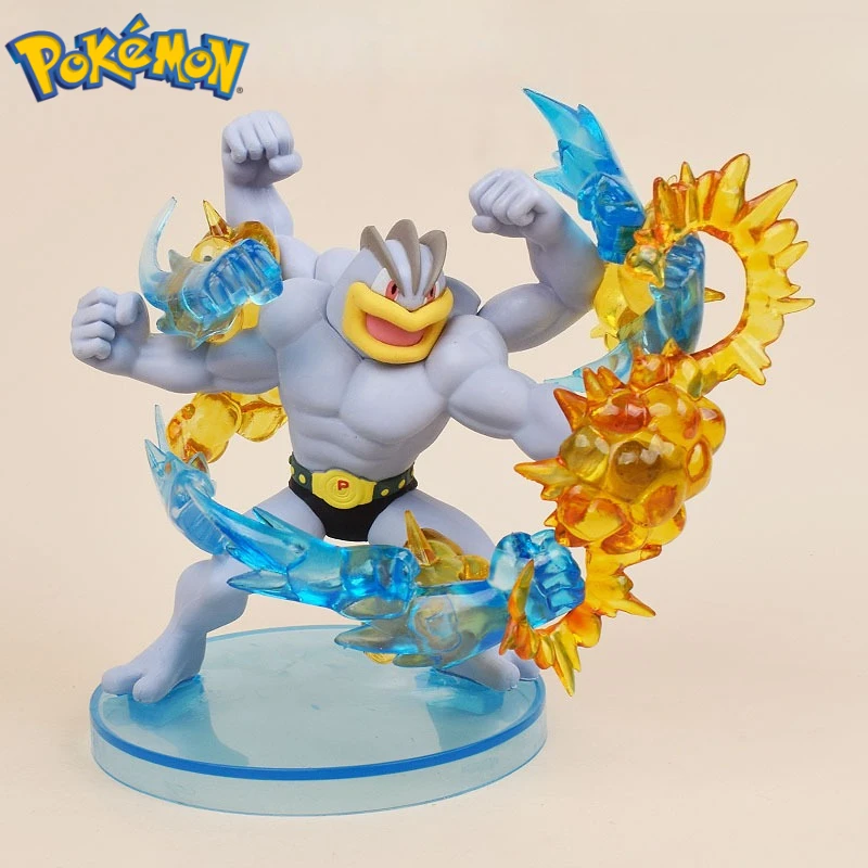 

Pokemon Machamp Move Model Anime Battle Scene Figure Cartoon Desktop Decoration Ornaments Children's Toy Statue Birthday Gift