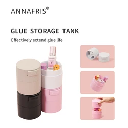 ANNAFRIS Eyelash Glue Storage Tank Container Extend Lash Glue Life Activated Carbon Sealed Storage Jar Adhesive Stand