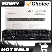234XL Crossover 2-/3-/4-Way Electronic Crossover Audio Crossover Professional Stage Show Equipment for DBX Digital Low Frequency