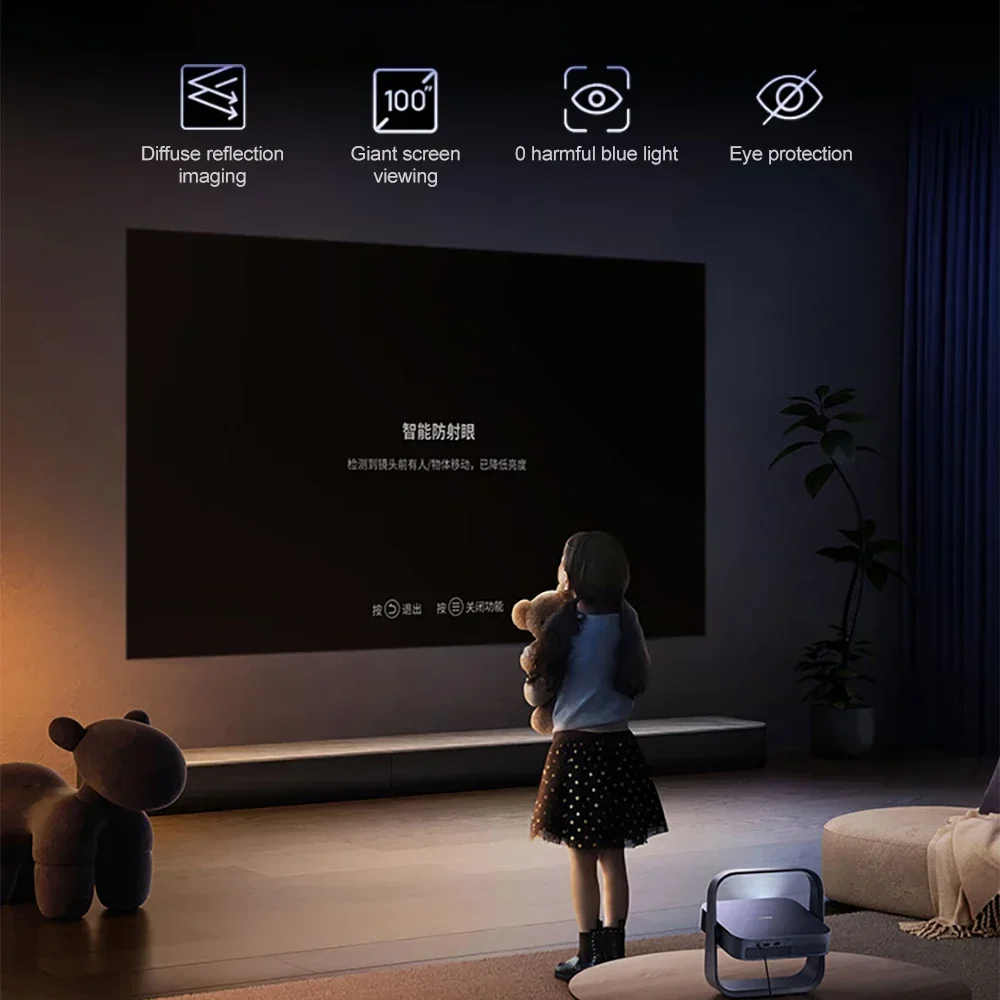 1080P integrated gimbal Harman sound effects high-definition home theater Z6X Pro tri color projector