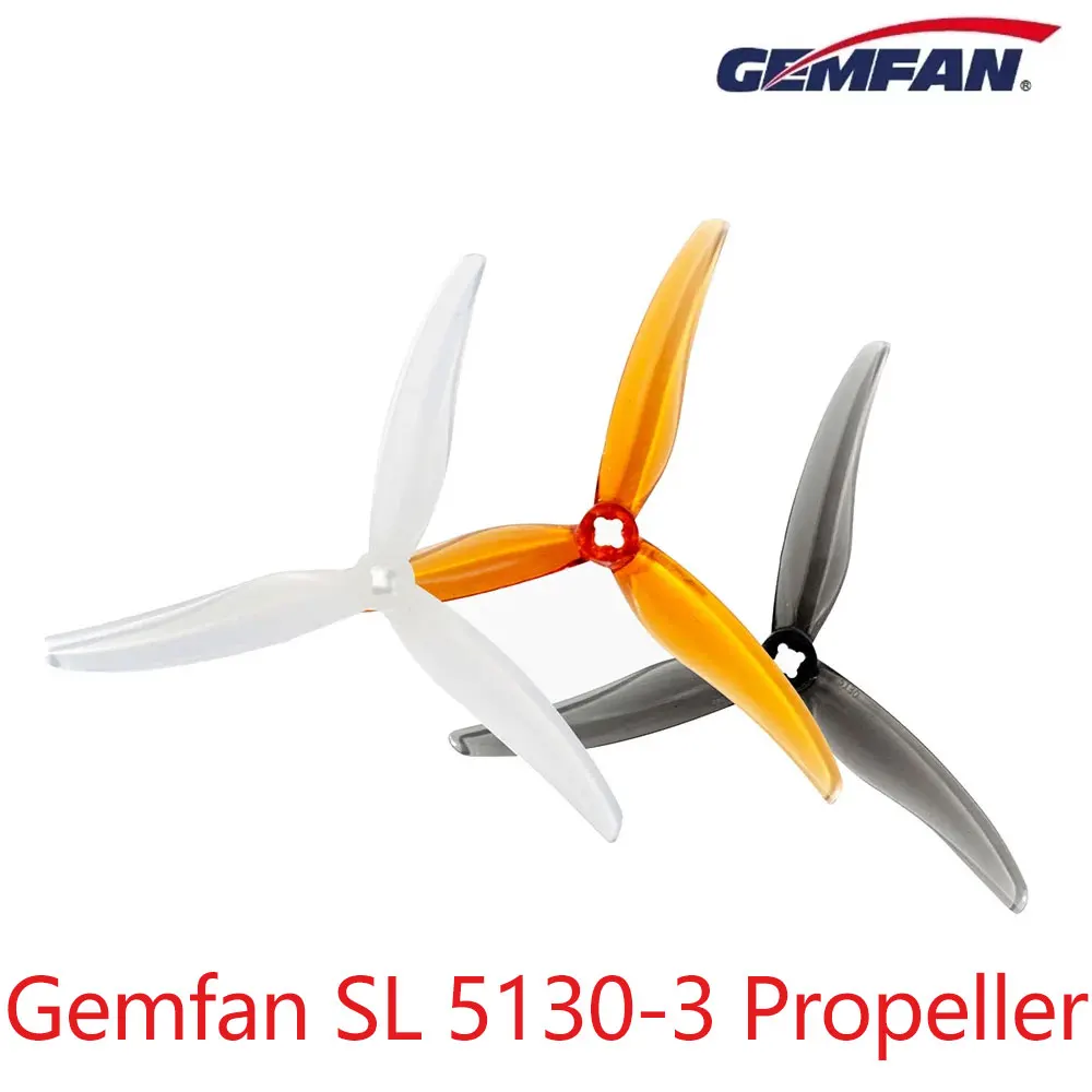 4Pairs 8PCS Gemfan SL 5130-3 Propeller 5 inch 5130 3 Blade Freestyle PC Props FPV Multirotor Parts RC Airplane Hobbies
