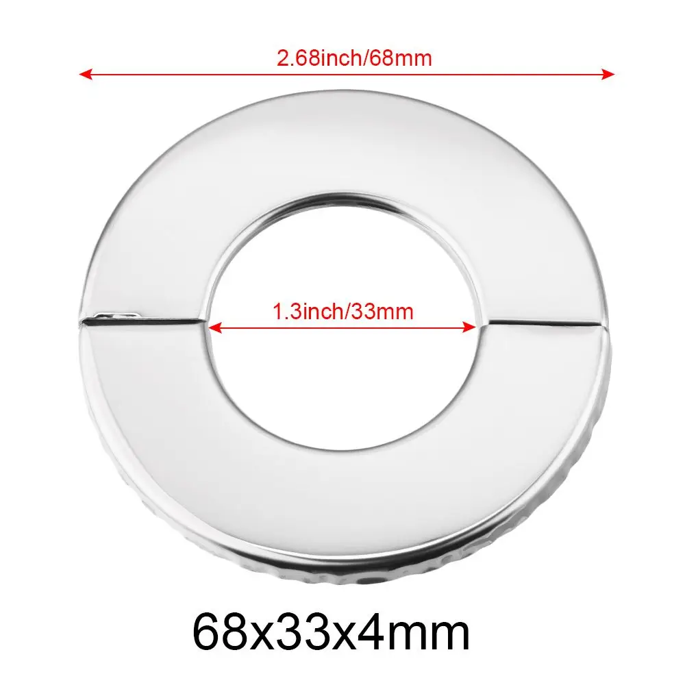 Kitchen Stainless Steel Flange Cover Wall Flange Faucet Decorative Cover Pipe Wall Covers Faucet Accessories Faucet Decor