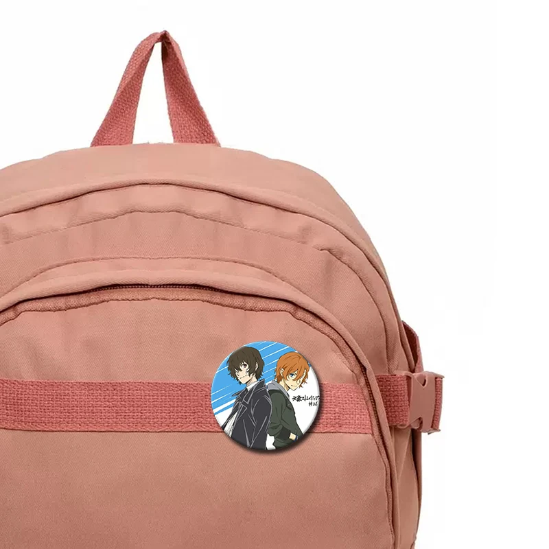 Bungo Stray Dogs-Pin esmaltado, broches de Anime, agencia de detectives armados, Osamu Dazai, insignia de dibujos animados, mochila, sombrero, accesorios de joyería