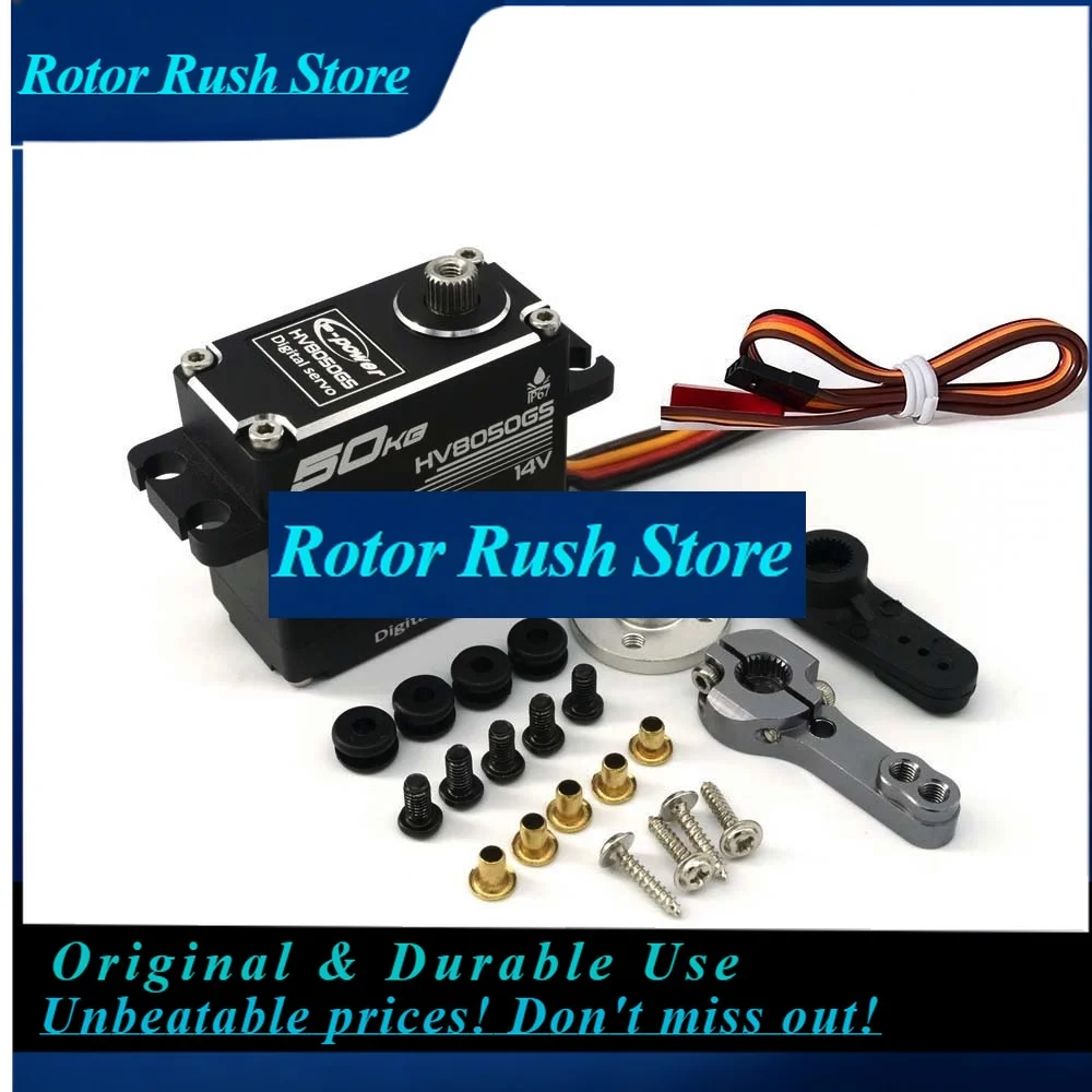 RoRuSE-Power RC Servo 35kg 45kg 25kg 50kg 60KG Metal Waterproof Brushless Servo Motor For RC 1/10 1/8 Traxxas TRX4 Axial SCX10 R