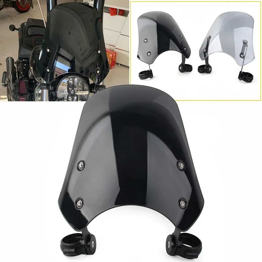 

Motorcycle Windscreen Windshield Protector Covers Deflector For Harley Dyna Softail XSR900 2016 2017 2018 2019 ABS Plastic