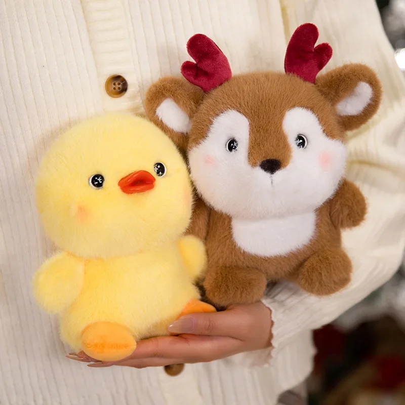 17 ซม.สวยมินิเดสก์ท็อปสัตว์เลี้ยง Series ของเล่นตุ๊กตาที่ละเอียดอ่อนน่ารัก Handmade เด็กสัตว์ตุ๊กตา Perfect Gift สําหรับเด็ก