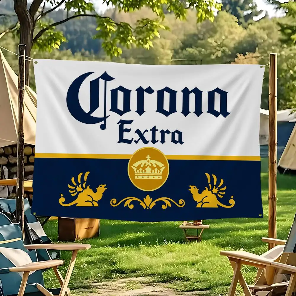 Brand Corona Extra Flags flag For Decoration Outdoor Picnic Hanging Home Camping Party Banner
