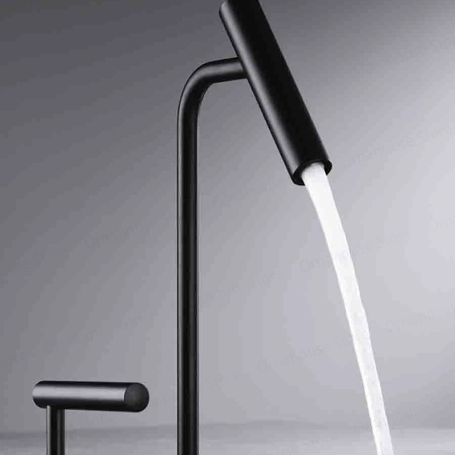Minimalist All-copper Split Washbasin Faucet 2 Hole Single Handle Hot and Cold High Quality Water Faucet Modern Basin Faucet