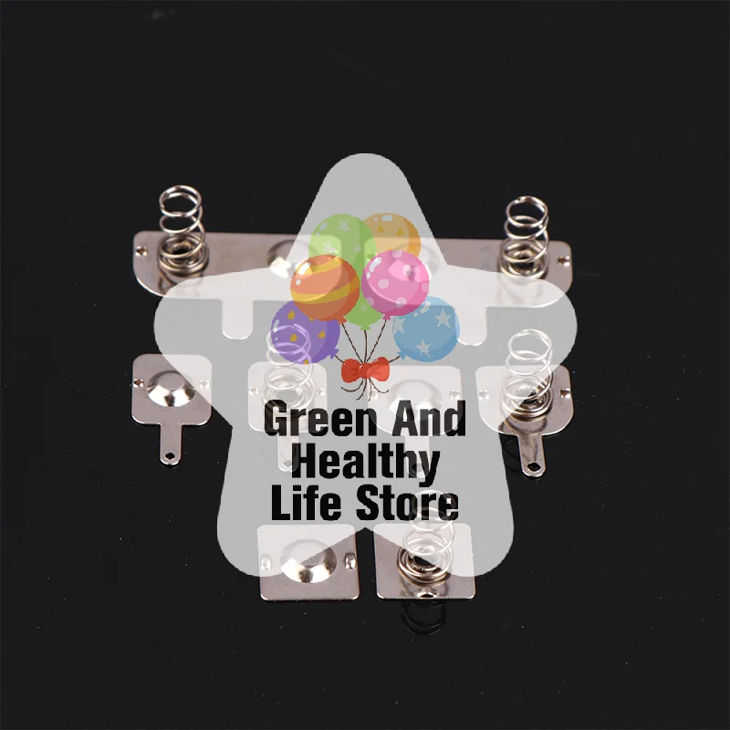 10Pcs AA Battery Positive Negative Contact Sheets 0.3mm Nickel Plating Iron Spring Connector 12*10mm