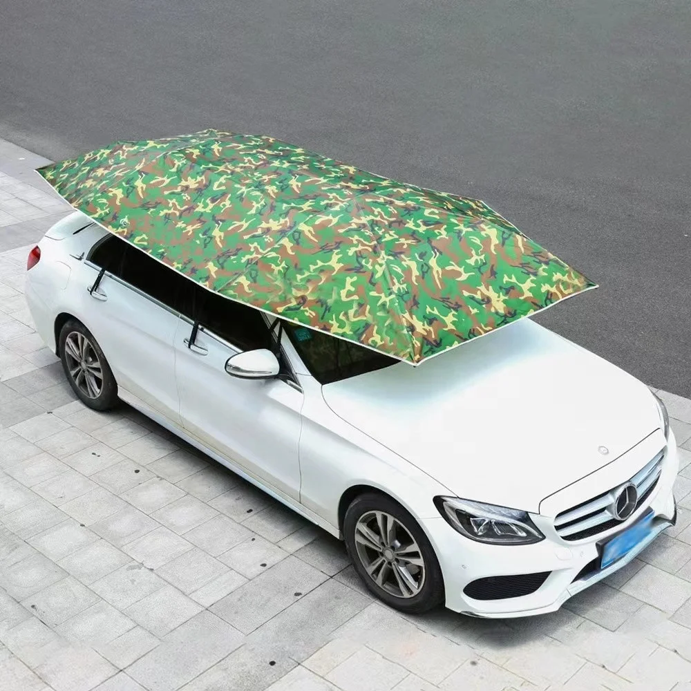 

In Stock Black Grey Blue Waterproof Sunscreen Auto Car Cover Sunshade Car Top Tents for Four Seasons Universal
