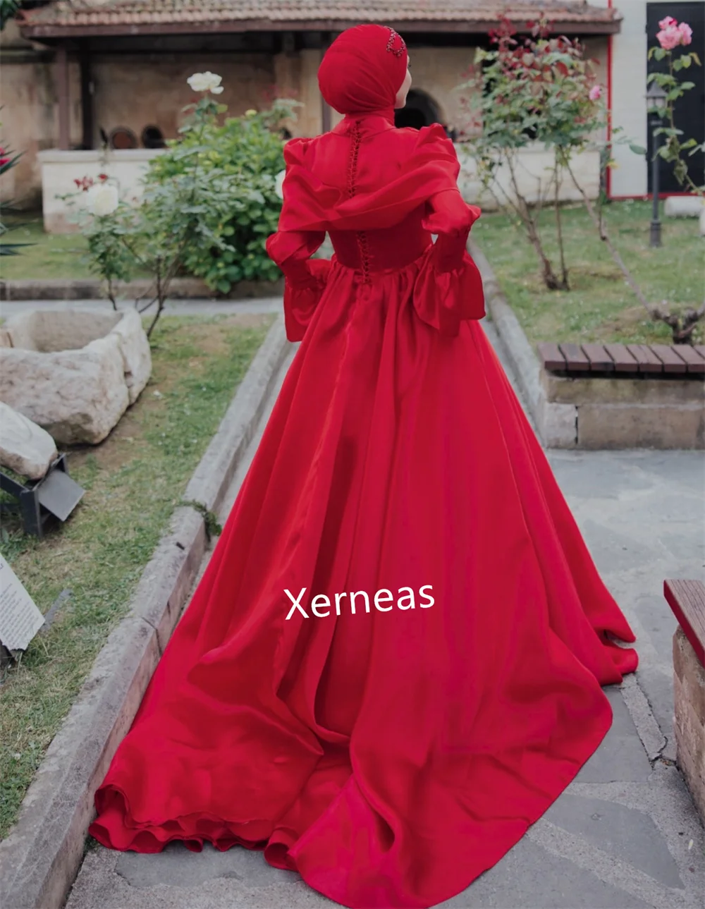 Personalizzato Charmeuse Piega Collo alto Lunghezza pavimento Occasioni su misura Abito da sera Donna Elegante Festa Matrimonio Formale