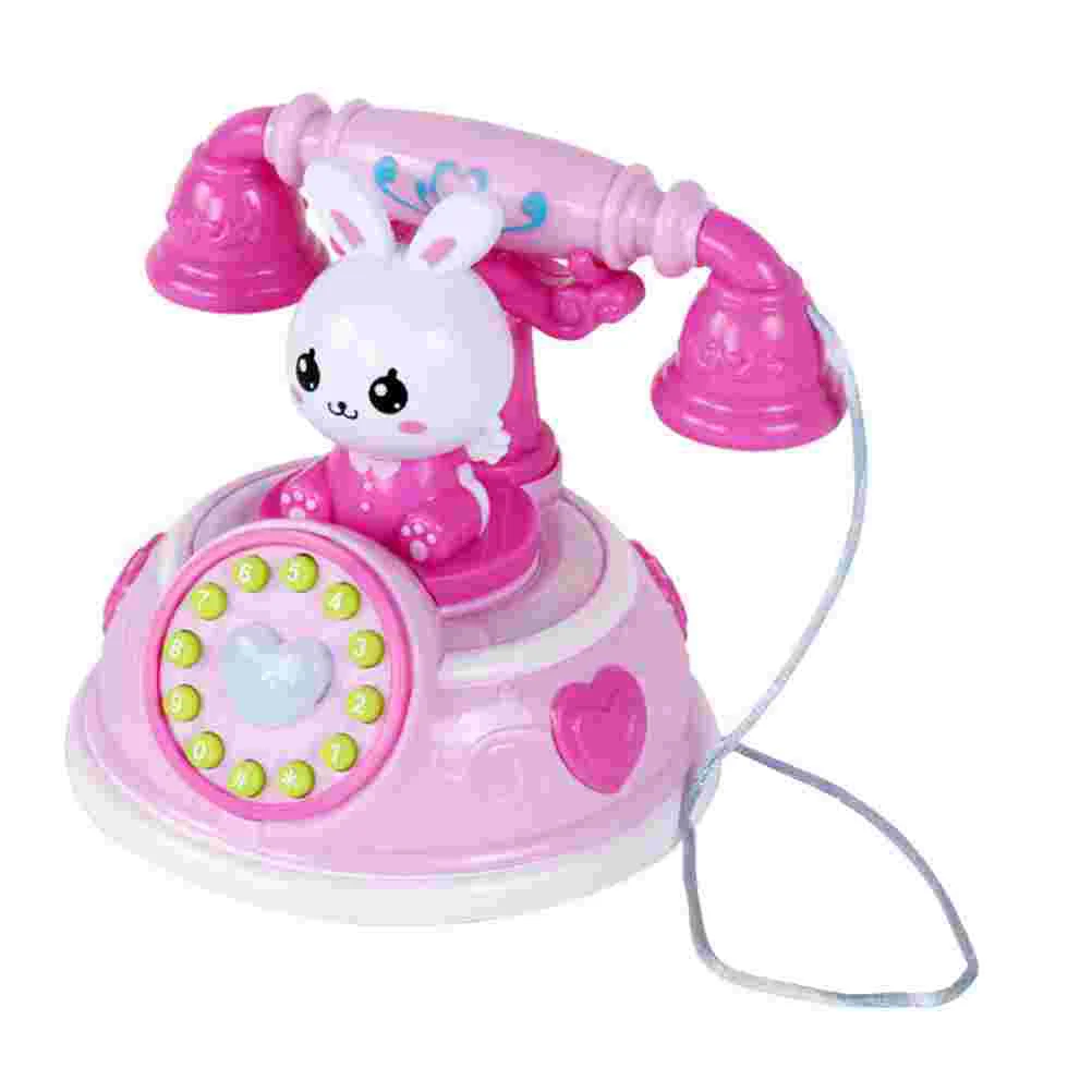 Simulated Telephone Children’s Toys Kids Plaything Cartoon Home Appliance Shape Playhouse Plastic
