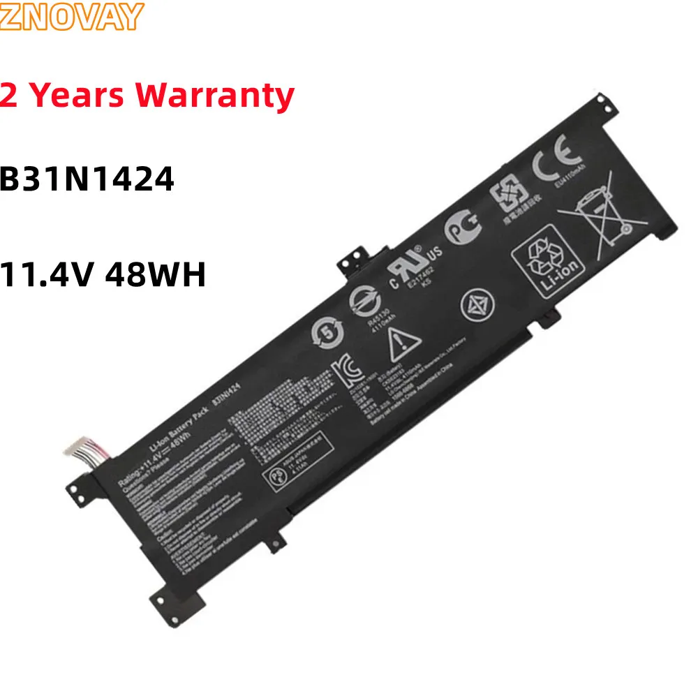 

ZNOVAY B31N1424 11.4V 48Wh Laptop Battery For ASUS A400U A401L K401L K401U B5010 500 200 K401LB5010 K401LB5500 K401LB5200