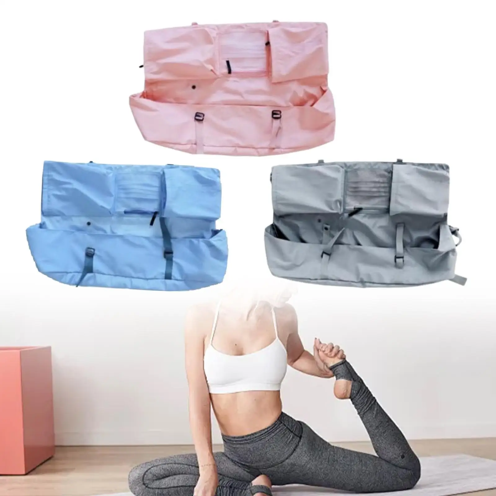 Bolsa para esterilla de Yoga, bolsa de gimnasio sencilla, bolsa de hombro multiusos para esterilla de Yoga, bolsa de almacenamiento para esterilla de Yoga, para ejercicio, entrenamiento, Fitness, viajes