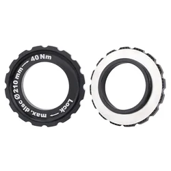 Bikes Center Lock Disc Brake Lockring For 9-12-15MM Axle Bicycle Center Lock Disc Middle Lock Cover Quick Release Hub 1 PC Black
