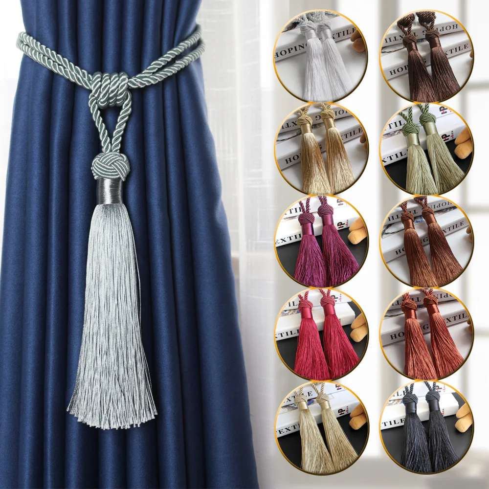 1 Piece Curtain Tieback Tieback Tassel Tie Backs Decorative Curtain Clips Holdbacks Curtain Accessories For Drape