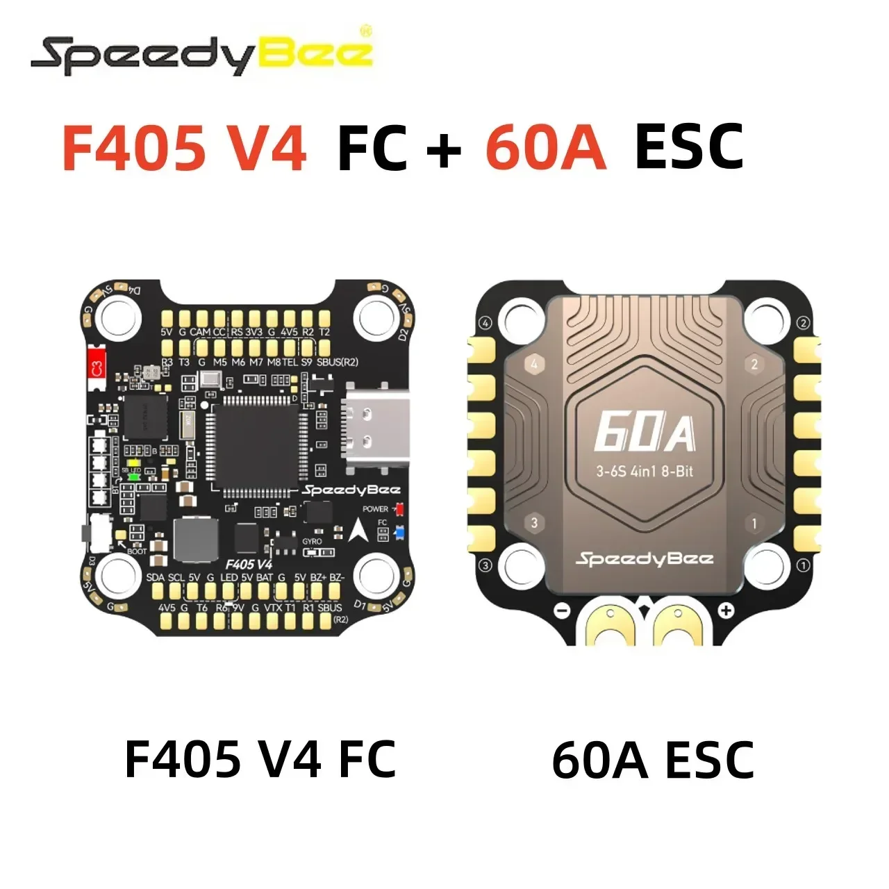 

Мини-контроллер полета SpeedyBee 4 в 1, комплект ESC F405 V4 BLS 60A 30x30 FC и ESC, конфигурация Bluetooth, аксессуары для дронов «сделай сам»