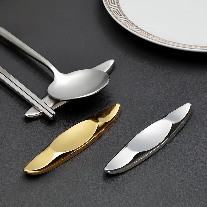 

Creative Crescent aped Stainl Steel 304 Chopstis Holder High Aesthetic Value Home Use Ele Chopstis Rest