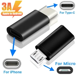 Lightning Female To Type-C Male Cable Adapter for Apple Iphone 14 USB C To Lighting Connector Data Transmission Metal Converter