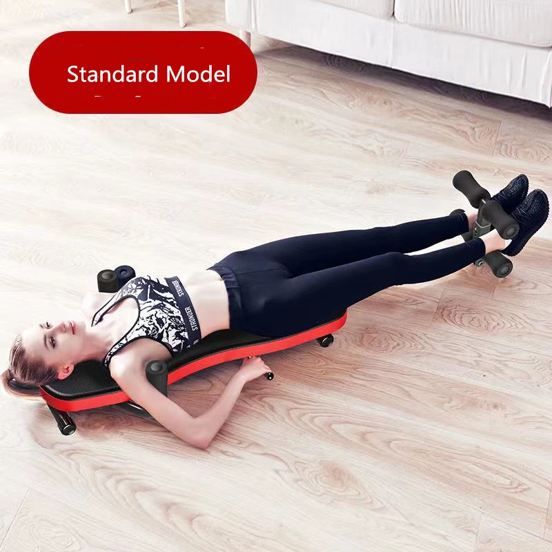 Household Fitness Leg Lumbar Disc Retractor Stretcher Bed Waist Neck Cervical Spine Tensioner Body Heighten Stretching Device