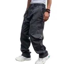 Loose Baggy Casual Pants Men More Pocket Cargo Pants Hiphop Harem Pants Straight Trousers Man Clothing