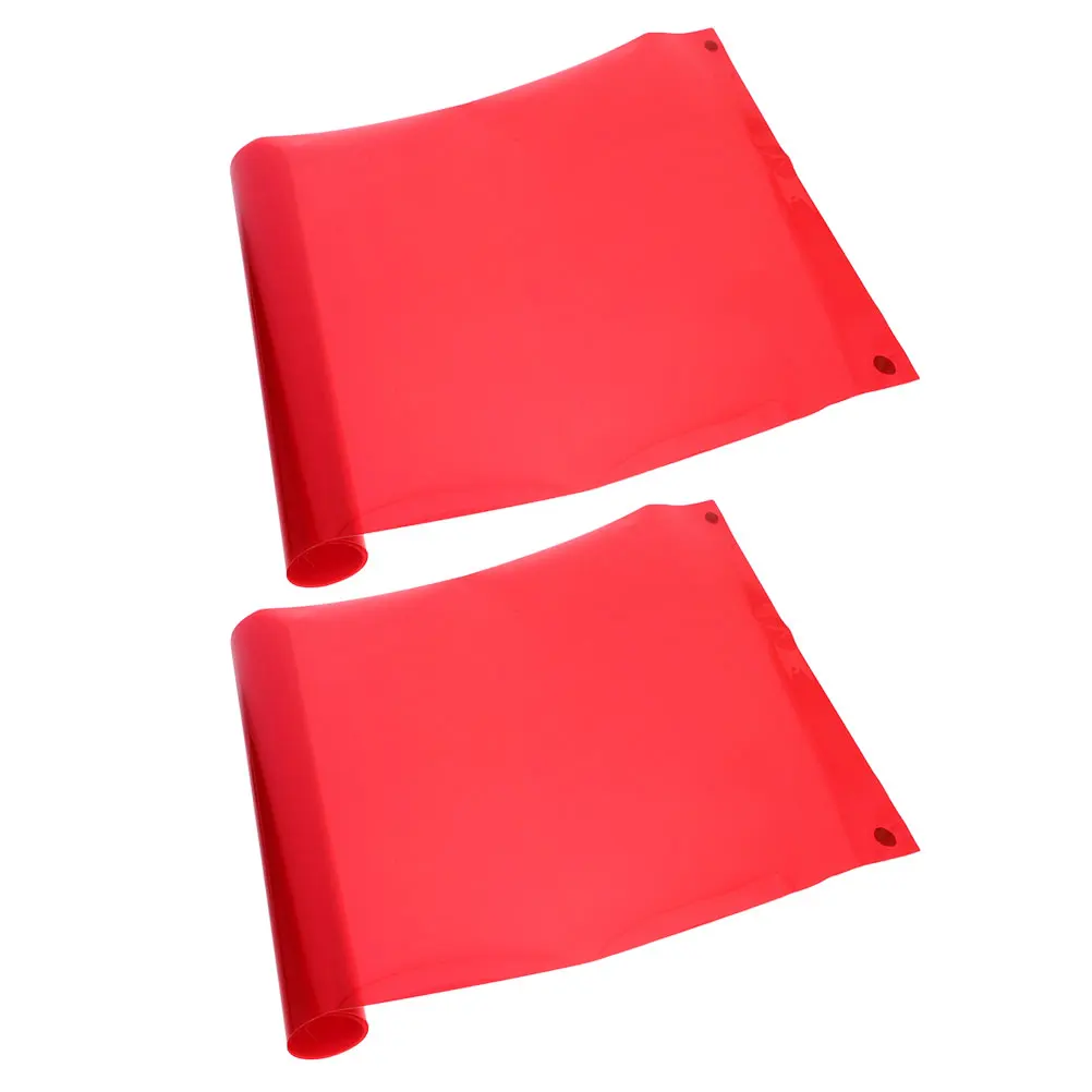 2 قطعة ضوء السيارة الأحمر التلوين 3-Layer بولي كلوريد الفينيل العلوي طبقة حماية ذاتية اللصق مقاوم للماء فيلم تغيير اللون للمصابيح الخلفية الضباب