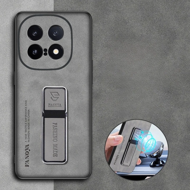 ل IQOO 15 الفاخرة جلود الأغنام حامل درع الحال بالنسبة ل VIVO IQOO15 للصدمات حامل مغناطيسي غطاء حماية الكاميرا #1