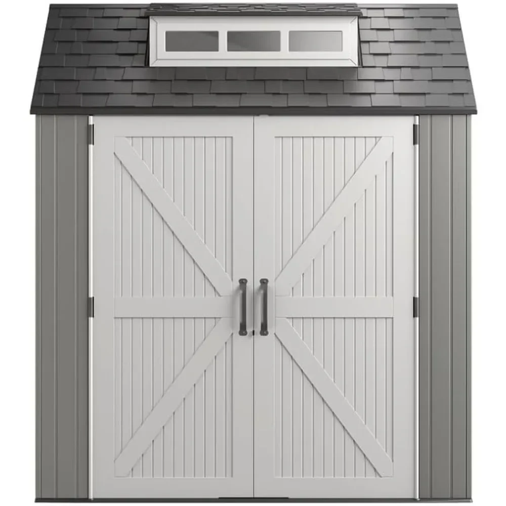 

Outdoor Storage Shed With Floor (7 x 7 Ft)for Home/Lawn Mower/Backyard Equipment/Bike Storage/Pool Supplies Sheds Storage