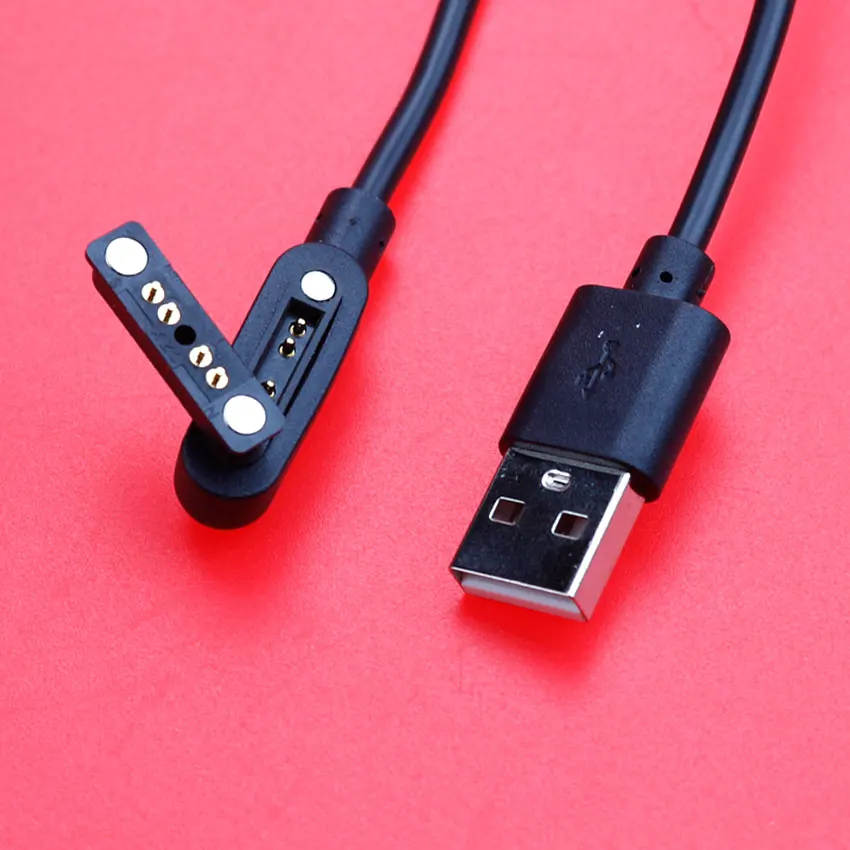 Cltgxdd 2Pin 3Pin 4Pin Male Female Pogo Pin Spring Loaded Magnetic Connector USB Data Charging Cable