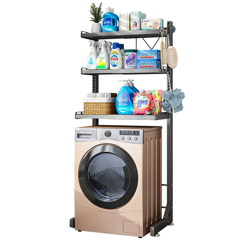 

Toilet toilet rack rack, drum flip cover, washing machine storage cabinet