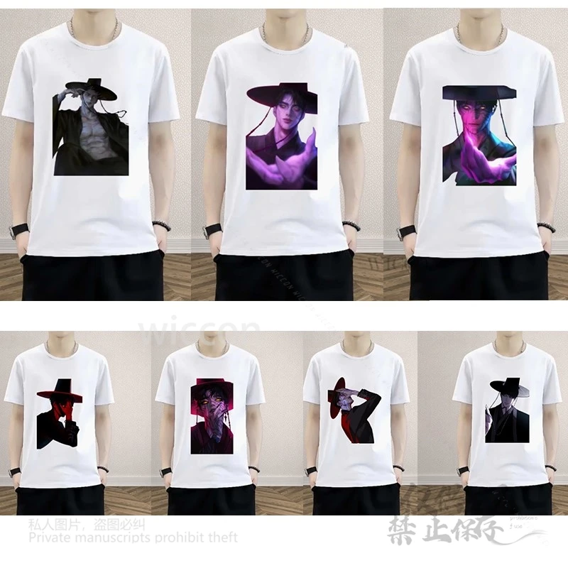 Película de Anime KPop Demon Hunters Superstar Boys Jasa Cosplay hombres accesorios hechos a mano verano divertida camiseta estampada trajes de moda