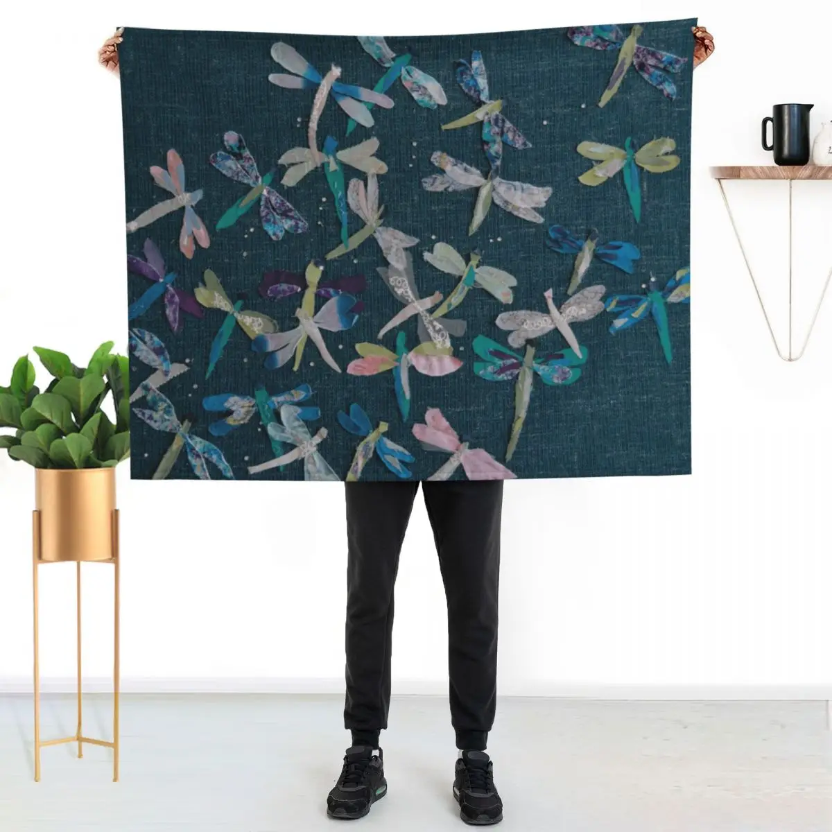 dragonflies Throw Blanket wednesday Winter beds Hairy Heavy blankets ands for winter Blankets