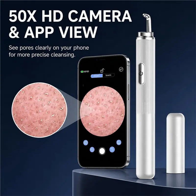 [NEW!A65Z】 Blackhead Extractor Visual Pimple Popper With 50X 1080P Camera, Whitehead Removal, Pore Cleaning Kit