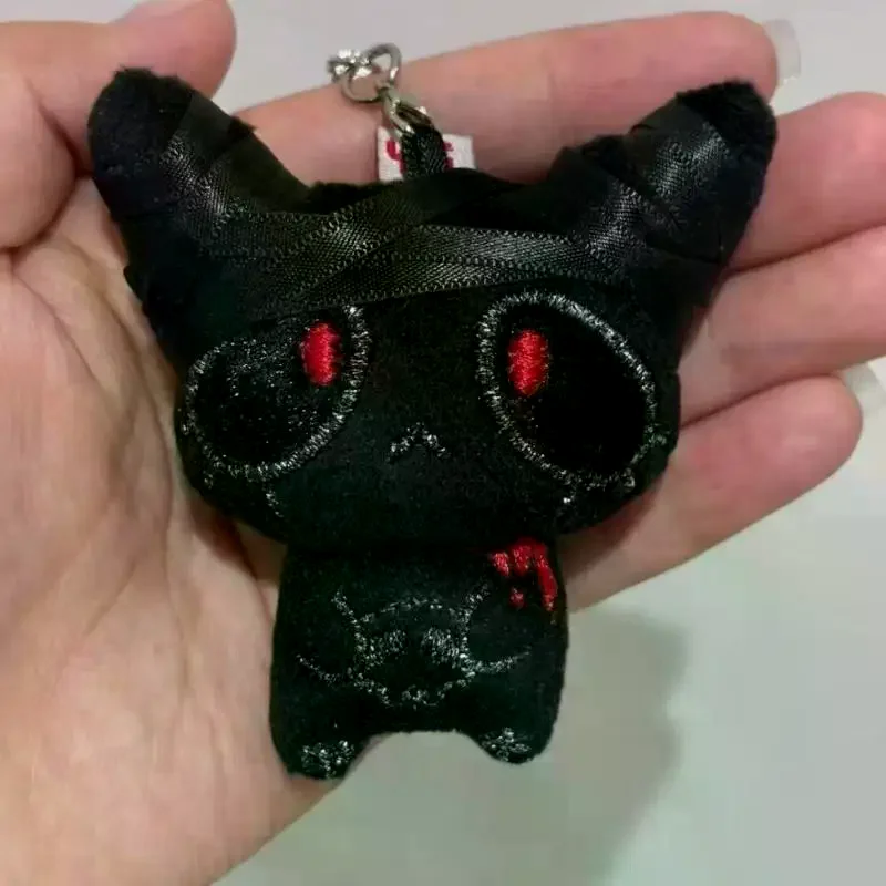 1/2 حزمة من سلسلة المفاتيح القطيفة للهالوين المخيفة، سحر تمثال الوحش الدموي الجيري، زينة حقيبة قوطية مخيفة، هدية للزوجين #4