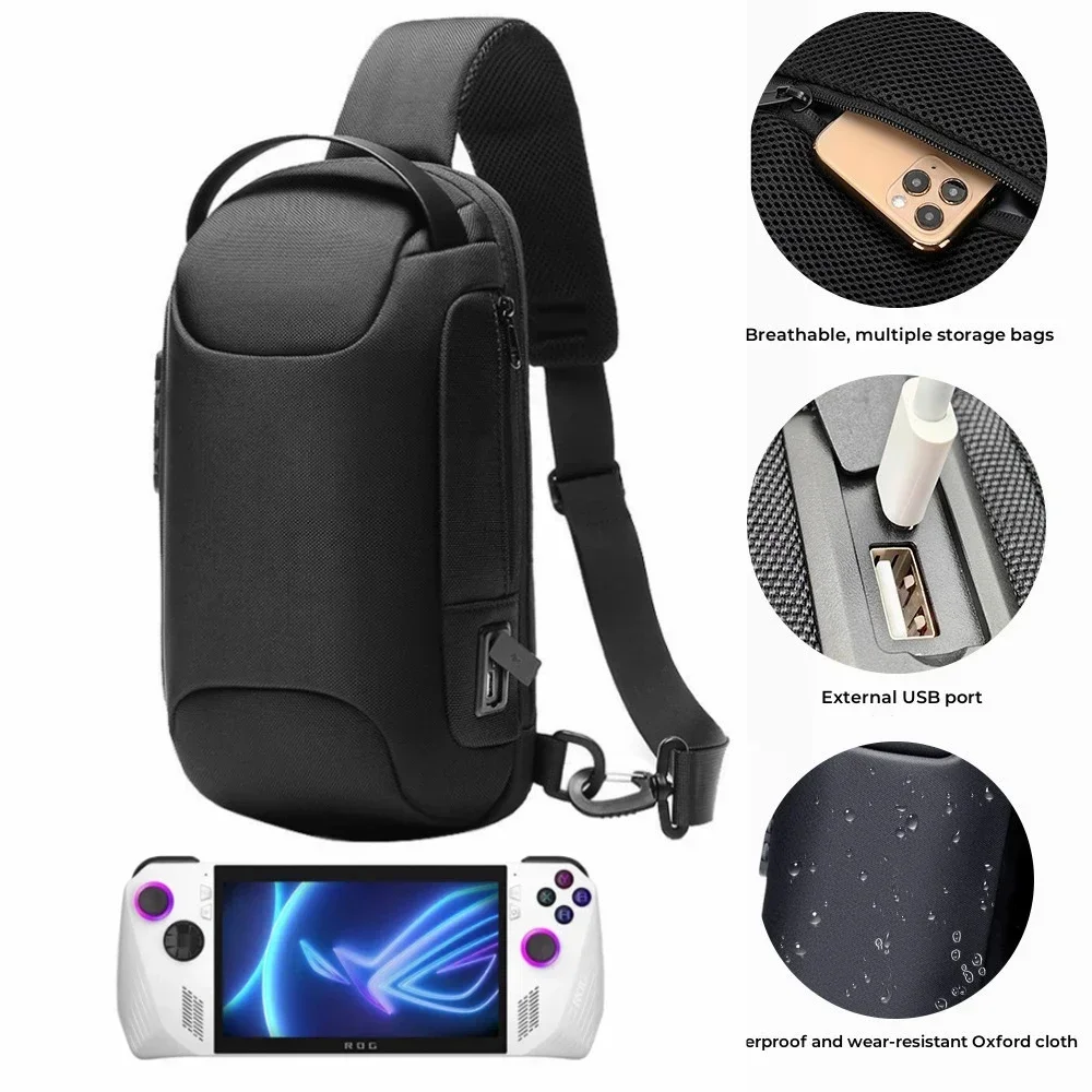 Portable Console Backpack For Asus ROG ALLY Crossbody Shoulder Shockproof Protective Case Bag For Asus ROGALLY Bags Accessories