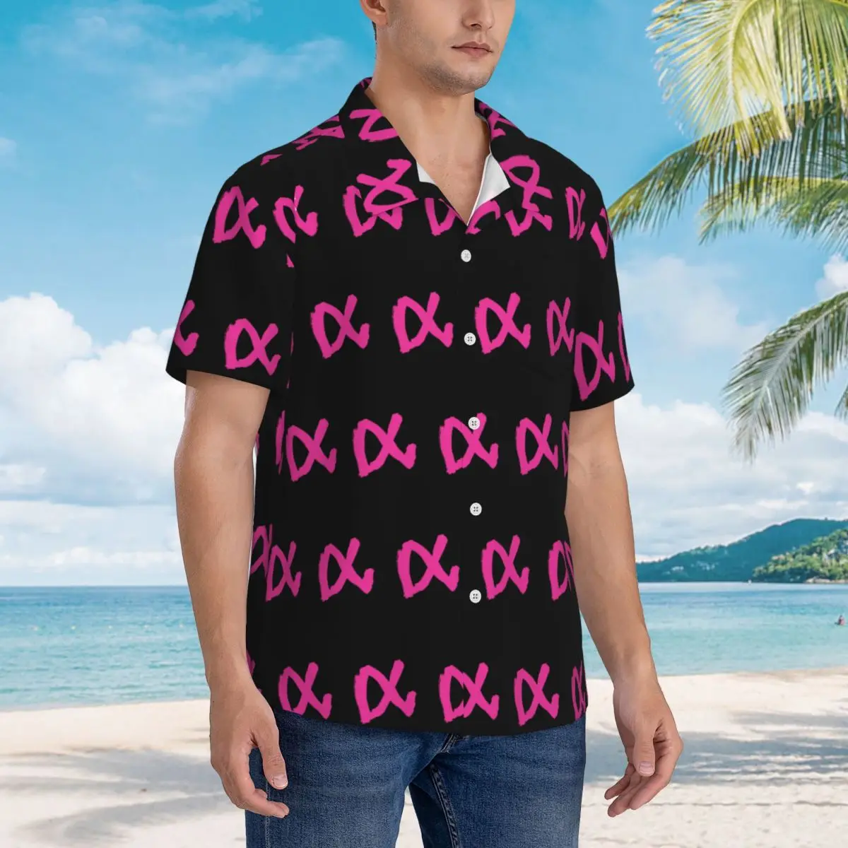 

Aitana Spanish Singer Hawaiian Shirts Fashion Men Short Sleeve Shirt for Summer Beach Men's Button Tops
